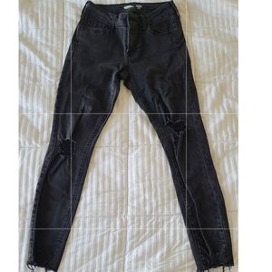 Midrise skinny jeans